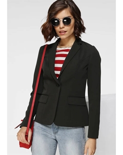 Короткий пиджак в модных цветах, черный Tamaris