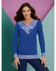 Вязаный свитер "свитер с длинными рукавами", синий Classic basics