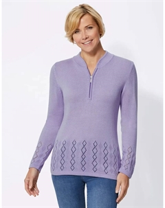 Свитер с воротником стойкой "Пуловер", цвет Flieder Classic basics