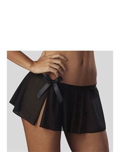 Юбка с золотыми нитками из слегка прозрачного сетчатого материала Gold, черный Petite fleur