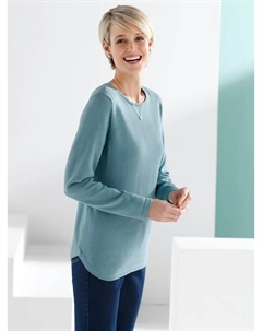 Вязаный свитер "Пуловер", цвет Aqua Classic basics