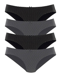 Трусики бикини (4 шт.) из эластичного хлопка, черный S.oliver