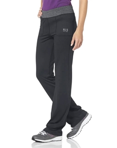 Джазовые брюки "из переработанного материала", пояс с запахом, черный H.i.s