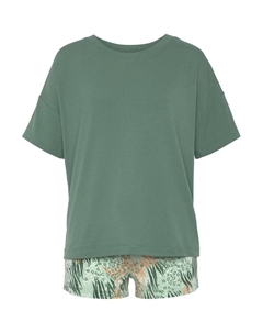 Пижама (2 шт.), с абстрактным природным принтом, зеленый Vivance dreams