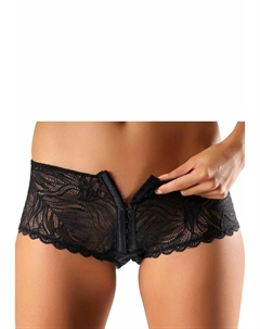 Трусики Gold с застежкой на крючок спереди, черный Petite fleur