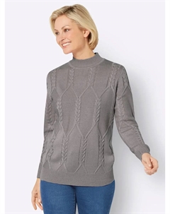 Вязаный свитер "свитер с воротником-стойкой", серый Classic basics