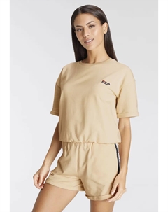 Пижама (набор, 2 шт.), с логотипом бренда, красный Fila