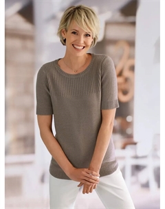 Свитер с короткими рукавами "Свитер с короткими рукавами", коричневый Classic basics