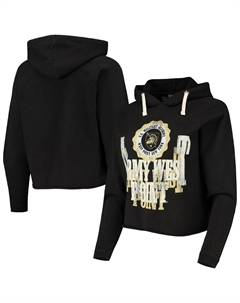 Женский оригинальный ретро брендовый черный армейский черный рыцарь Vault винтажный укороченный пуловер с капюшоном Unbranded