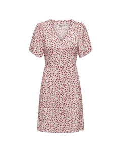 Платье Evida Short Sleeve Short, розовый Only