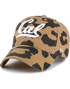 Женская регулируемая шапка Cal Bears Rosette Leopard '47 с леопардовым принтом Unbranded