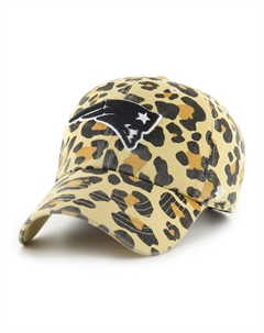 Женская регулируемая шляпа светло-коричневого цвета New England Patriots Bagheera '47 Clean Up по всей длине Unbranded