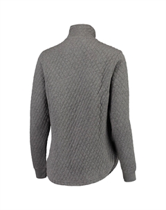 Женский стеганый пуловер с застежкой на четверть кнопки для прессы, серый/оранжевый Clemson Tigers Magnum Unbranded