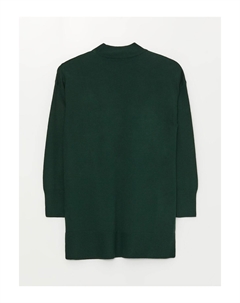 Полуводолазка, однотонная женская трикотажная туника с длинными рукавами, зеленый Lc waikiki