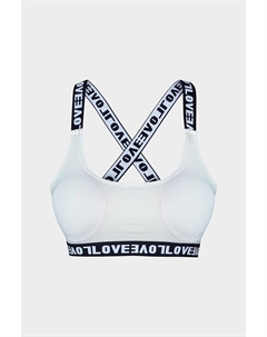 Хлопковое женское бюстье с крестиком и бретелями на бретелях, белый Hnx