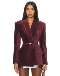 Куртка с поясом, цвет burgundy Ceren ocak