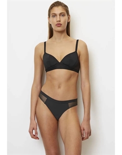 Трусики бикини "SHEER & OPAQUE", с прозрачными вставками, черный Marc o'polo