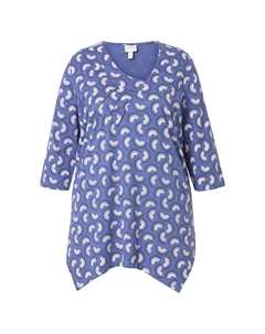 Топ Shirt, синий Ulla popken