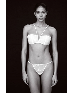 Мягкий бюстгальтер без подкладок из кружева, белый H&m