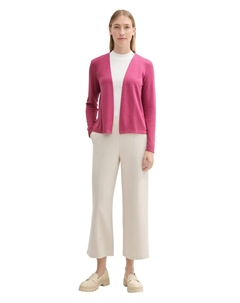 Вязаный кардиган Knit Cardigan, розовый Tom tailor