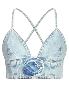 Джинсовый топ, синий Liu jo