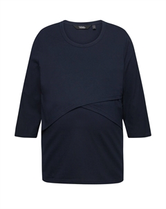 Топ Shirt, морской синий Ulla popken