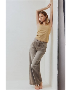 Мешковатые высокие джинсы, серый H&m