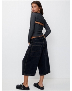 Вязаный топ Knitted Top, серый Pull & bear