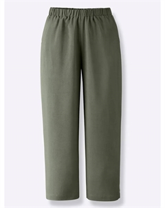 Классические базовые брюки-кюлоты, хаки Classic basics