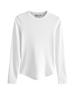 Лонгслив Shirt, белый Next