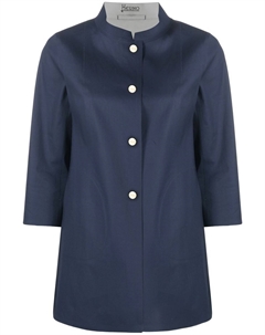 Жакет с воротником-стойкой и рукавами три четверти, синий Herno