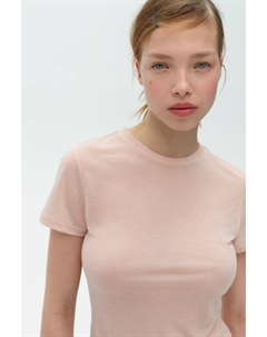 Футболка облегающая фигуру, розовый H&m