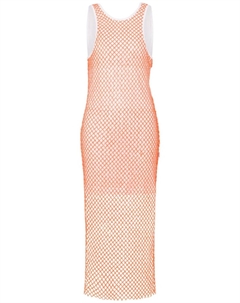 Сетчатое платье миди, оранжевый Moschino jeans