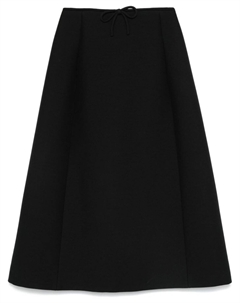 Юбка миди с бантом, черный Valentino garavani