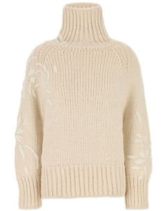 Джемпер из шерсти альпаки с вышивкой, серый Ermanno scervino