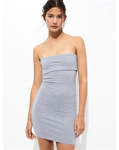 Летнее платье Summer Dress, пятнистый серый Pull & bear