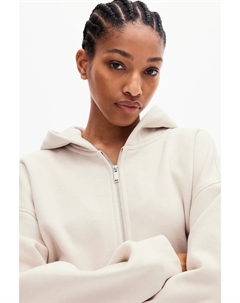 Толстовка оверсайз на молнии, бежевый H&m
