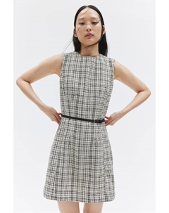 Платье букле с поясом, бежевый H&m