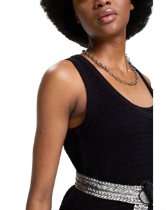 Вязаное платье Knitted dress, черный Esprit