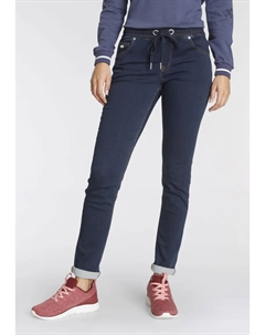 Брюки-джоггеры, джинсовые, с эластичными манжетами, цвет Dark-Rinsed Kangaroos