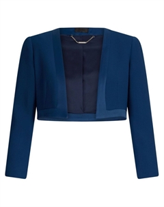 Укороченный элегантный синий жакет Liu jo