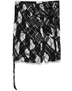Юбка мини в клетку, черный Jean paul gaultier