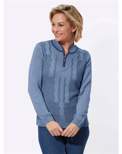 Свитер с воротником стойкой "Пуловер", цвет Bleu-Meliert Classic basics