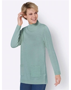 Длинный пуловер "Длинный пуловер", мятный Classic basics