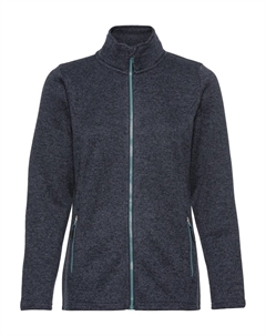 Вязаная флисовая куртка, без капюшона, с воротником стойкой, синий Killtec