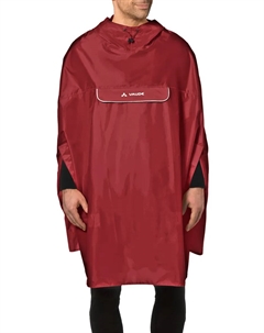 Дождевик "VALDIPINO PONCHO", с капюшоном, красный Vaude