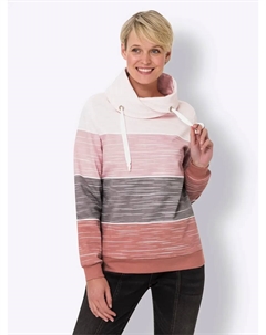 Толстовка, цвет Rosenholz-Hellrosé-Bedruckt Classic basics