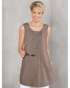 Классическая блузка-топ Basics, коричневый Classic basics