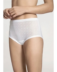 Трусики "Iconics", узор Ajour, чистый хлопок, белый Calida