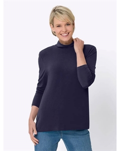 Рубашка с воротником стойкой "Рубашка с высоким воротником", цвет морской волны Classic basics